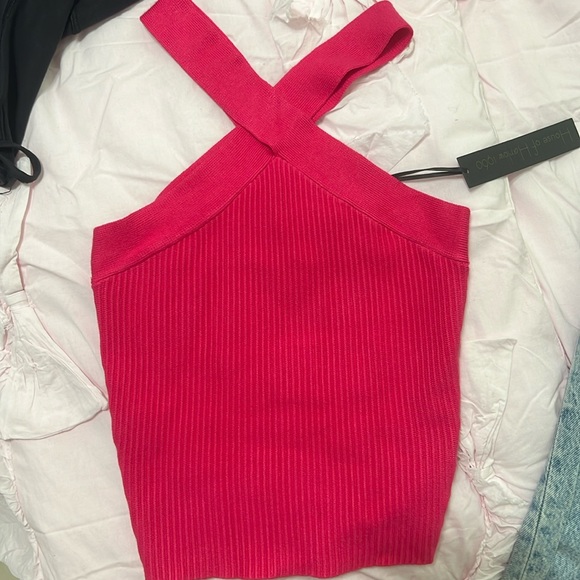Harlow Knit Top -Black/White